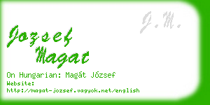 jozsef magat business card