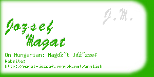 jozsef magat business card